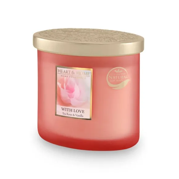 Multi Wick Candle Tea Rose & Vanilla - Pink