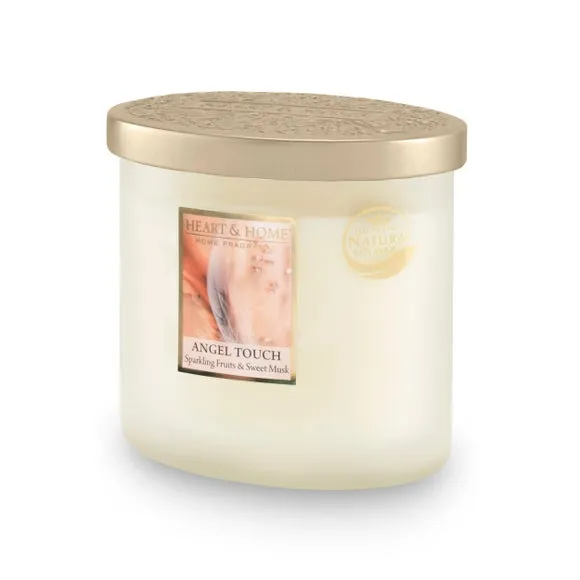 Multi Wick Candle with Embossed Lid - White