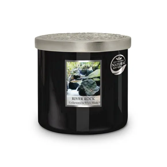 Multi Wick Candle with Glass Jar - Black