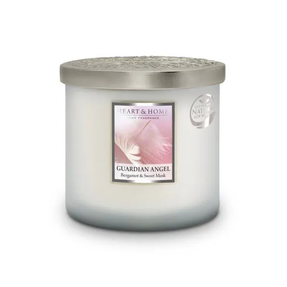 Multi Wick Candle with Glass Jar - White, Soy