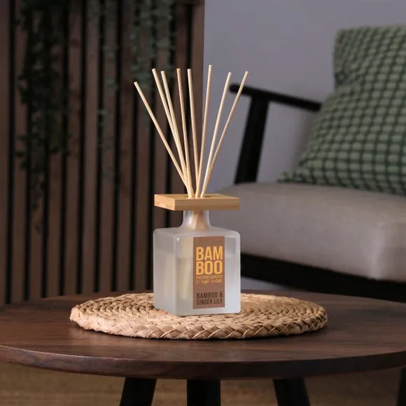 Reed Diffuser Bamboo & Ginger Lily - Clear Glass image