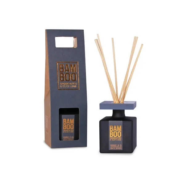 Reed Diffuser Vanilla & White Woods - Glass