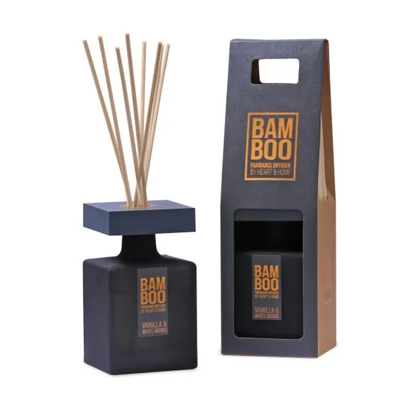 Reed Diffuser Vanilla & White Woods - Glass