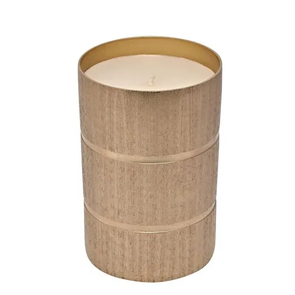 Candle in Metal Jar - Gold