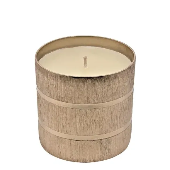 Candle in Metal Jar - Gold image