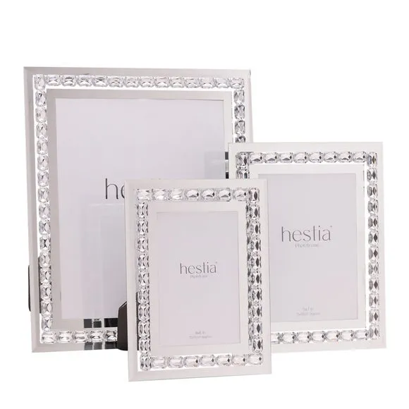 Crystal Photo Frame - Silver