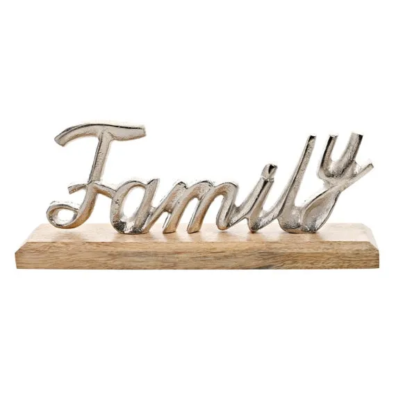 Family Metal Sign - Multicolor, Wood image