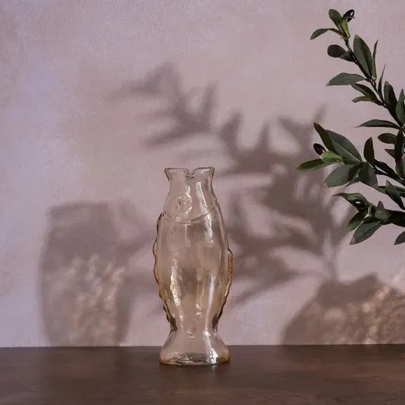 Fish Glass Vase - Clear image