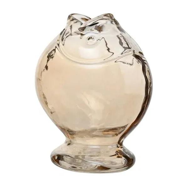 Fish Shaped Vase - Clear, Glass
