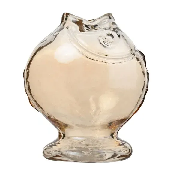 Fish Shaped Vase - Clear, Glass