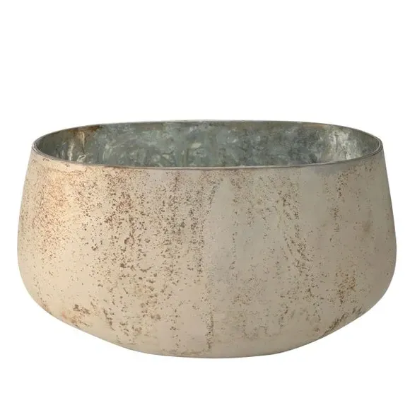 Glass Ornamental Vase - Soft Beige image