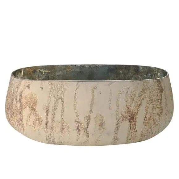 Glass Ornamental Vase - Soft Beige