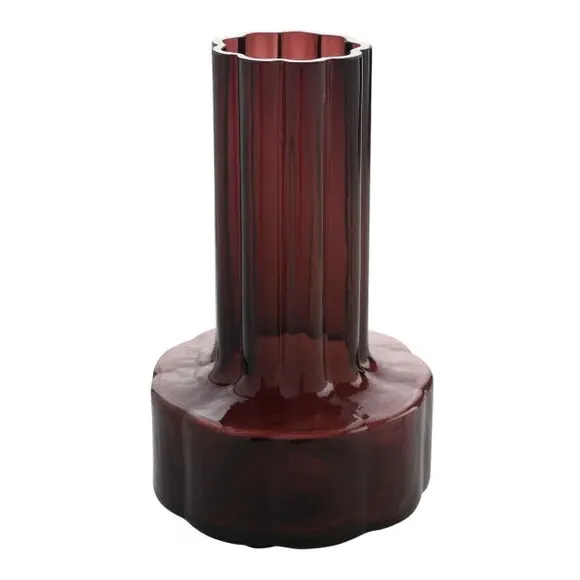 Glass Vase - Burgundy image