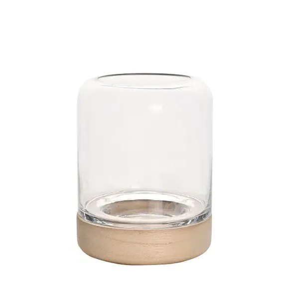 Handmade Candle Holder - Clear, Glass image