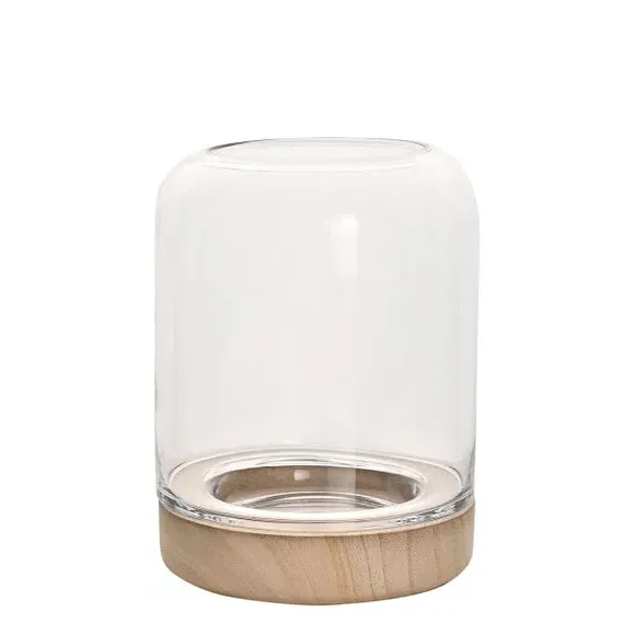 Handmade Candle Holder - Clear, Glass