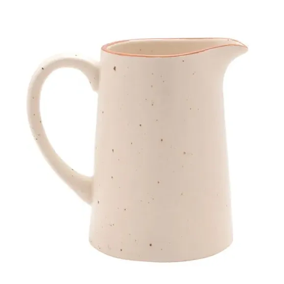 Large Speckled Jug - White, Ceramic image