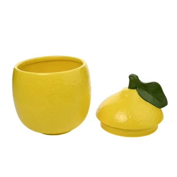 Lemon Storage Jar - Yellow, Ceramic
