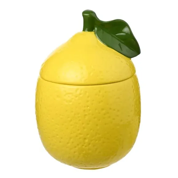 Lemon Storage Jar - Yellow, Ceramic image