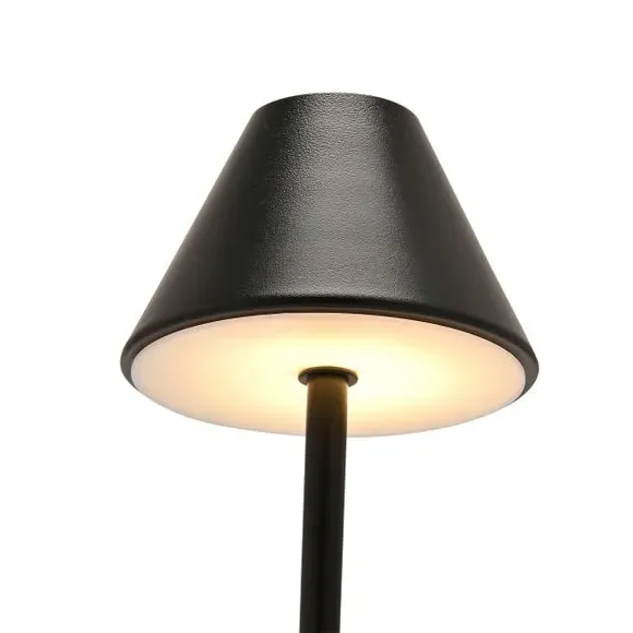 Rechargeable LED Touch Table Lamp - Black