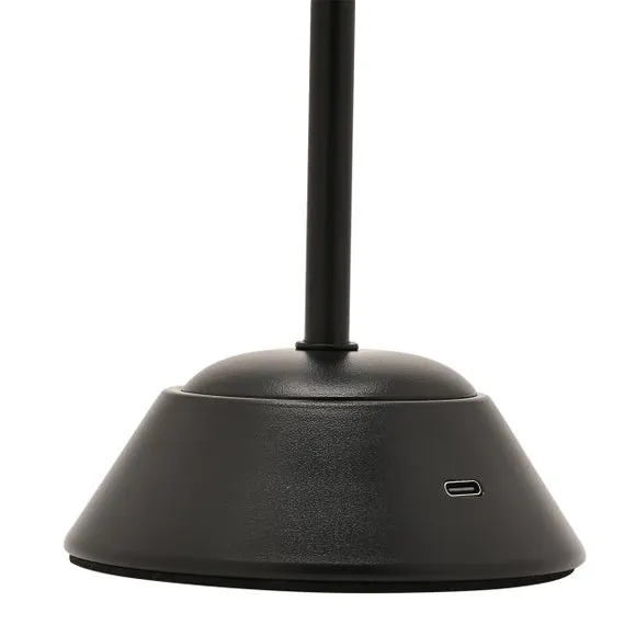 Rechargeable LED Touch Table Lamp - Black