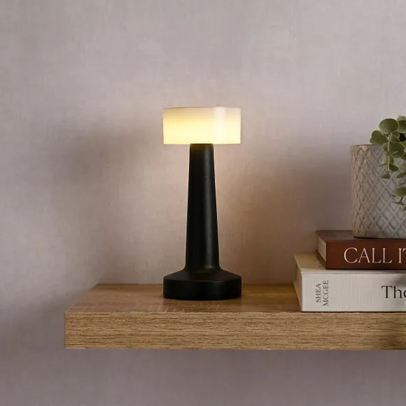 Rechargeable LED Touch Table Lamp - Black