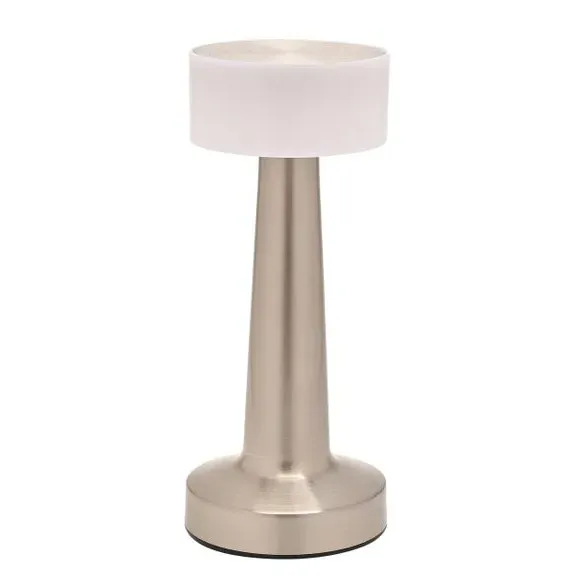 Rechargeable LED Touch Table Lamp - Silver