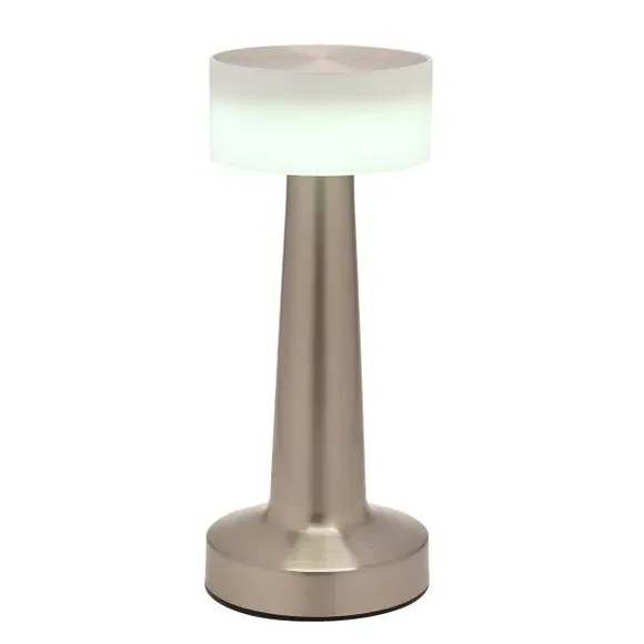Rechargeable LED Touch Table Lamp - Silver