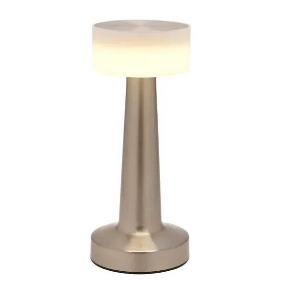 Rechargeable LED Touch Table Lamp - Silver