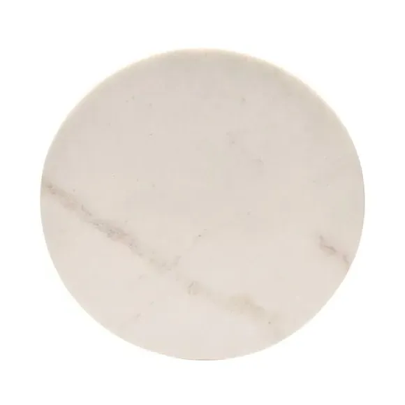 Round Chopping Board - White, Marble