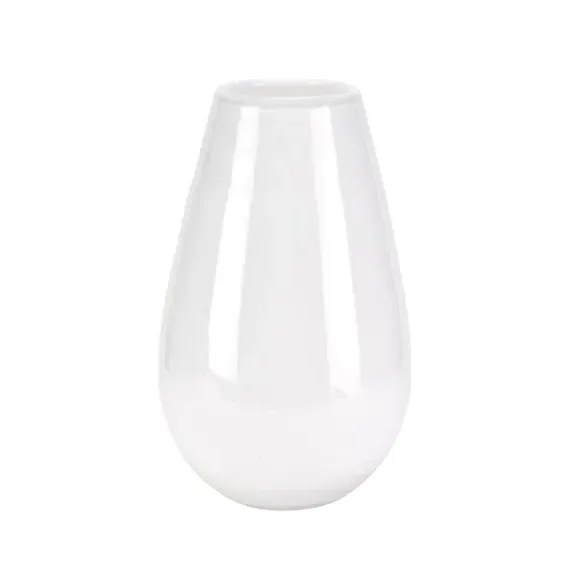 Rounded Glass Vase - Clear, Hand Blown
