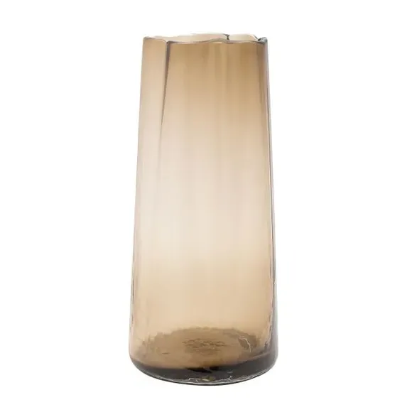 Scalloped Edge Glass Vase - Clear image