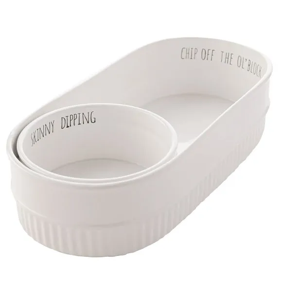 Set of 2 Bowls - White, Dolomite