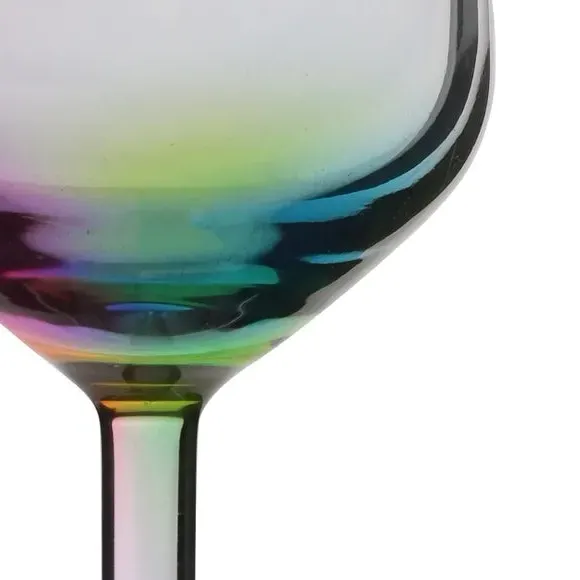 Set of 2 Champagne Flutes - Multicolor, Glass