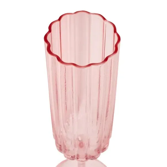 Set of 2 Champagne Flutes - Pink, Glass