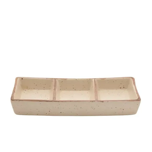 Set of 2 Serving Trays - White, Stoneware image