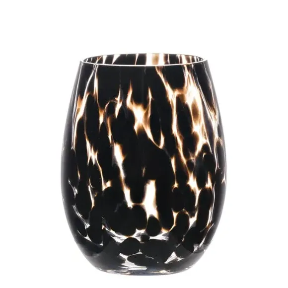 Set of 2 Tumbler Glasses - Brown, Glass