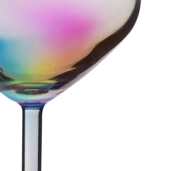 Set of 2 Wine Glasses - Multicolor, Glass