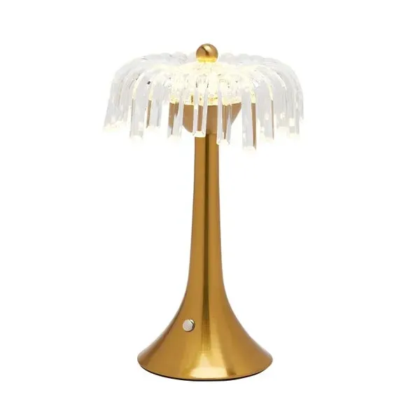 Touch Table Lamp with Crystal Trim - Bronze