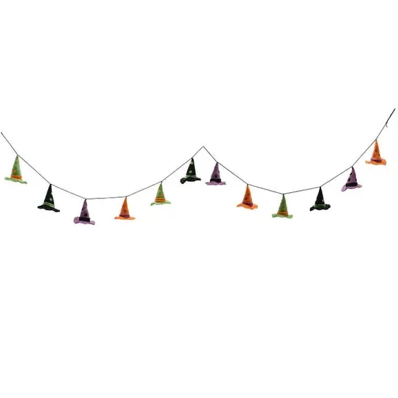 Witches Hat Garland - Multicolor, Felt image