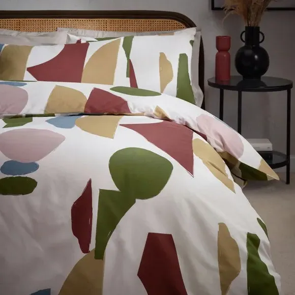 Duvet Cover & Pillowcase Set - Multicolor, Cotton