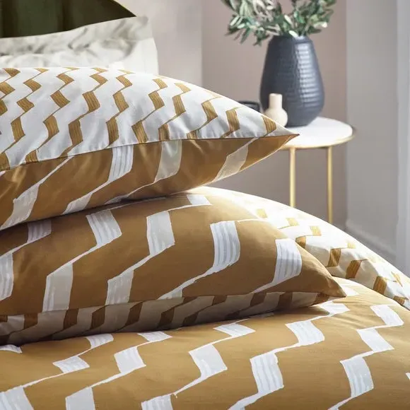 Duvet Cover & Pillowcase Set - Mustard, Cotton