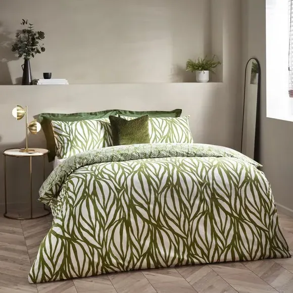 Duvet Cover & Pillowcase Set - Olive, Cotton image