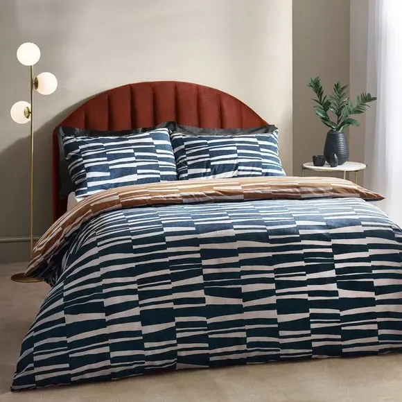 Piper Duvet Cover Set - Bronze, Cotton Rich