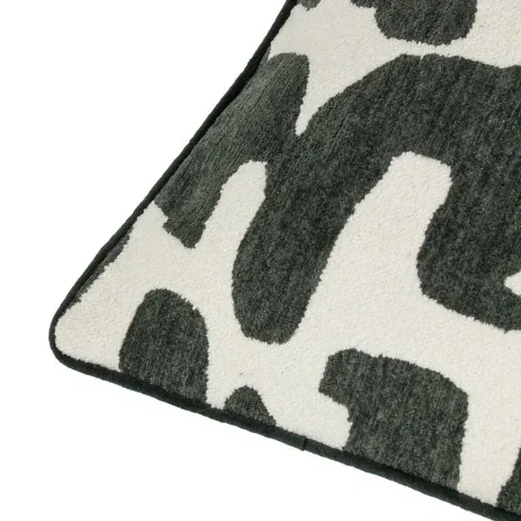 Square Cushion with Jacquard - Ivy, Boucle