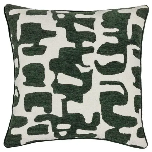 Square Cushion with Jacquard - Ivy, Boucle
