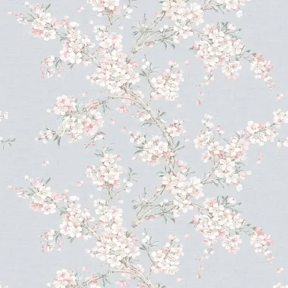 Blossom Print Wallpaper - Sage, Paper