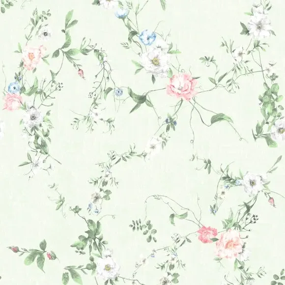 Botanical Wallpaper - Green, Paper