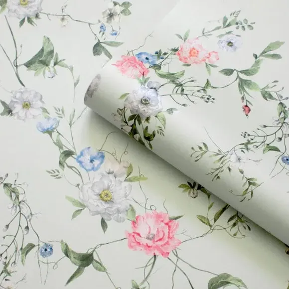 Botanical Wallpaper - Green, Paper
