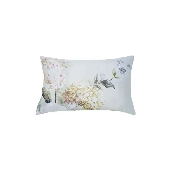 Duvet Cover Set with Floral Print - Natural, Cotton