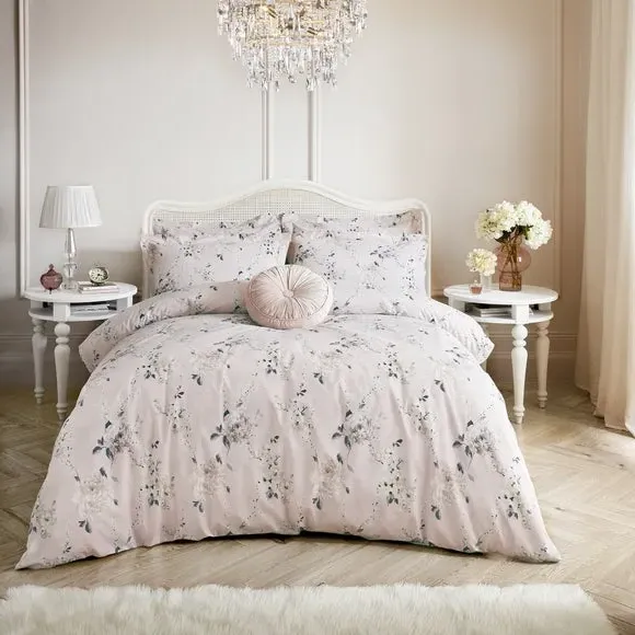 Duvet Cover Set with Pillowcase - Pink, Cotton image